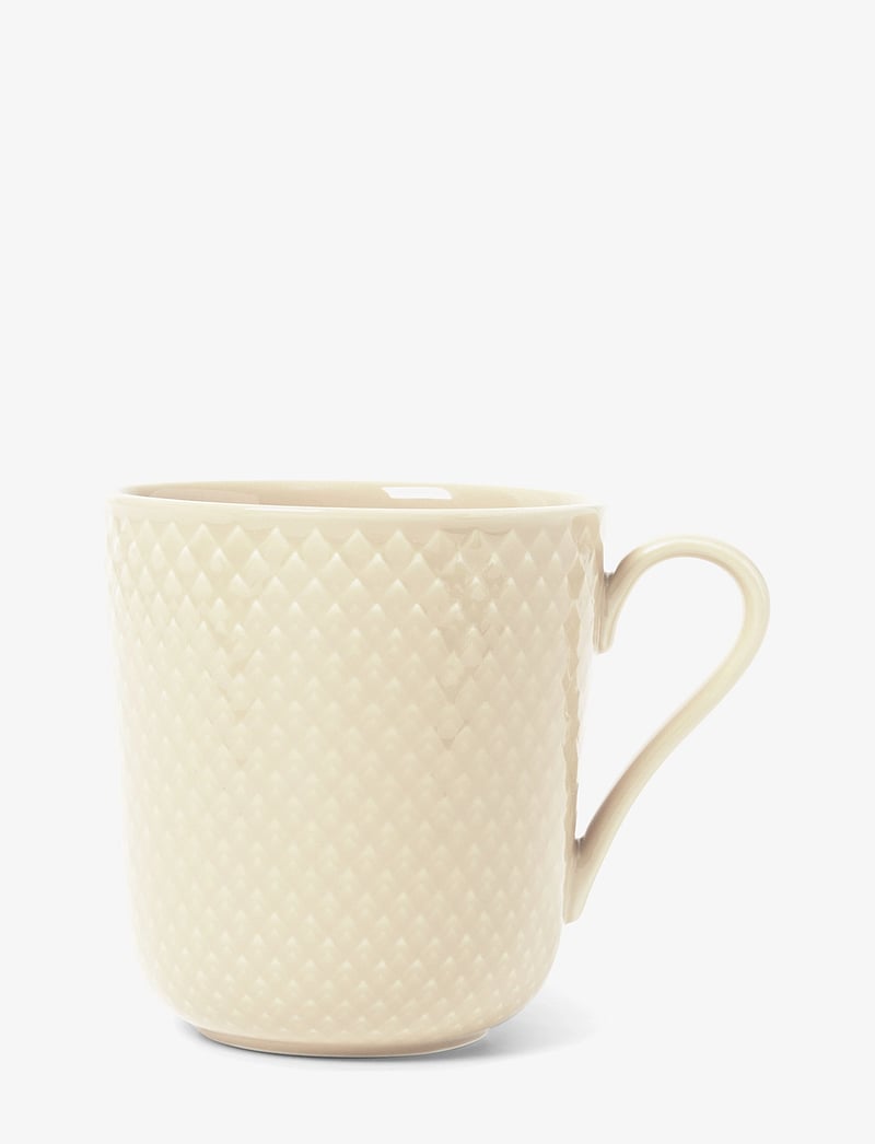 Lyngby Porcelæn - Rhombe Earth Mug with handle 39 cl marble - die niedrigsten preise - marble - 0