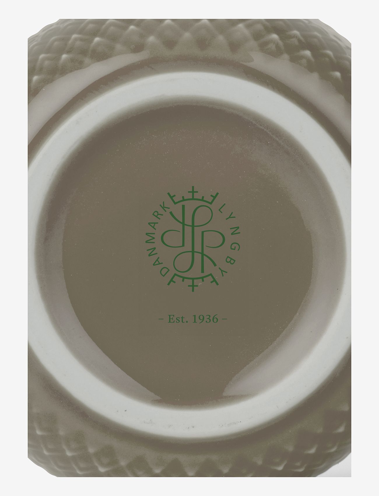 Lyngby Porcelæn - Rhombe Earth Kopp med hank 39 cl clay - shop etter pris - clay - 1