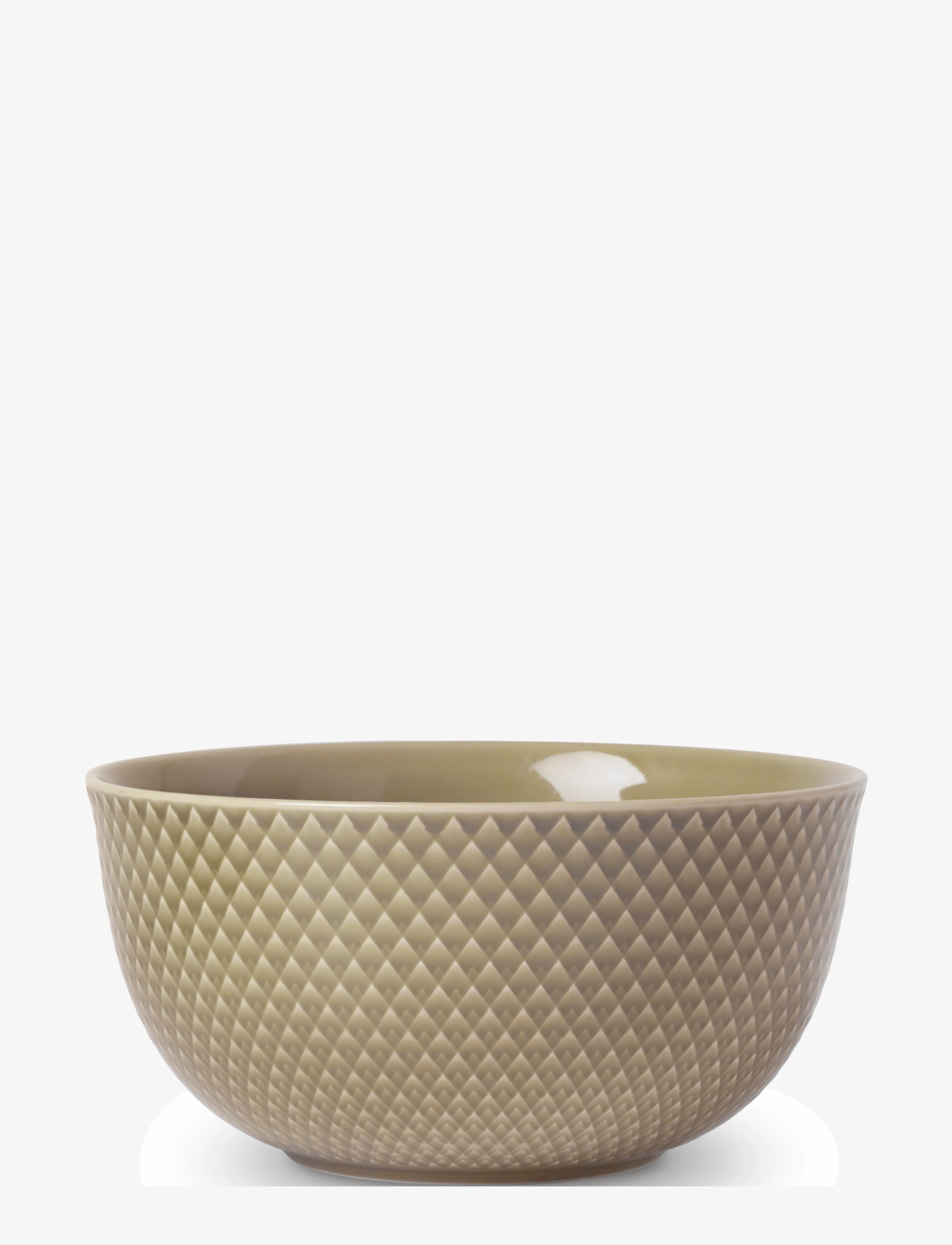 Lyngby Porcelæn Rhombe Earth Serveringsskål Ø17.5 cm Clay, Ø 17.5 cm, Beige, Skåle Og Serveringsfade > Serveringsskåle, Unisex