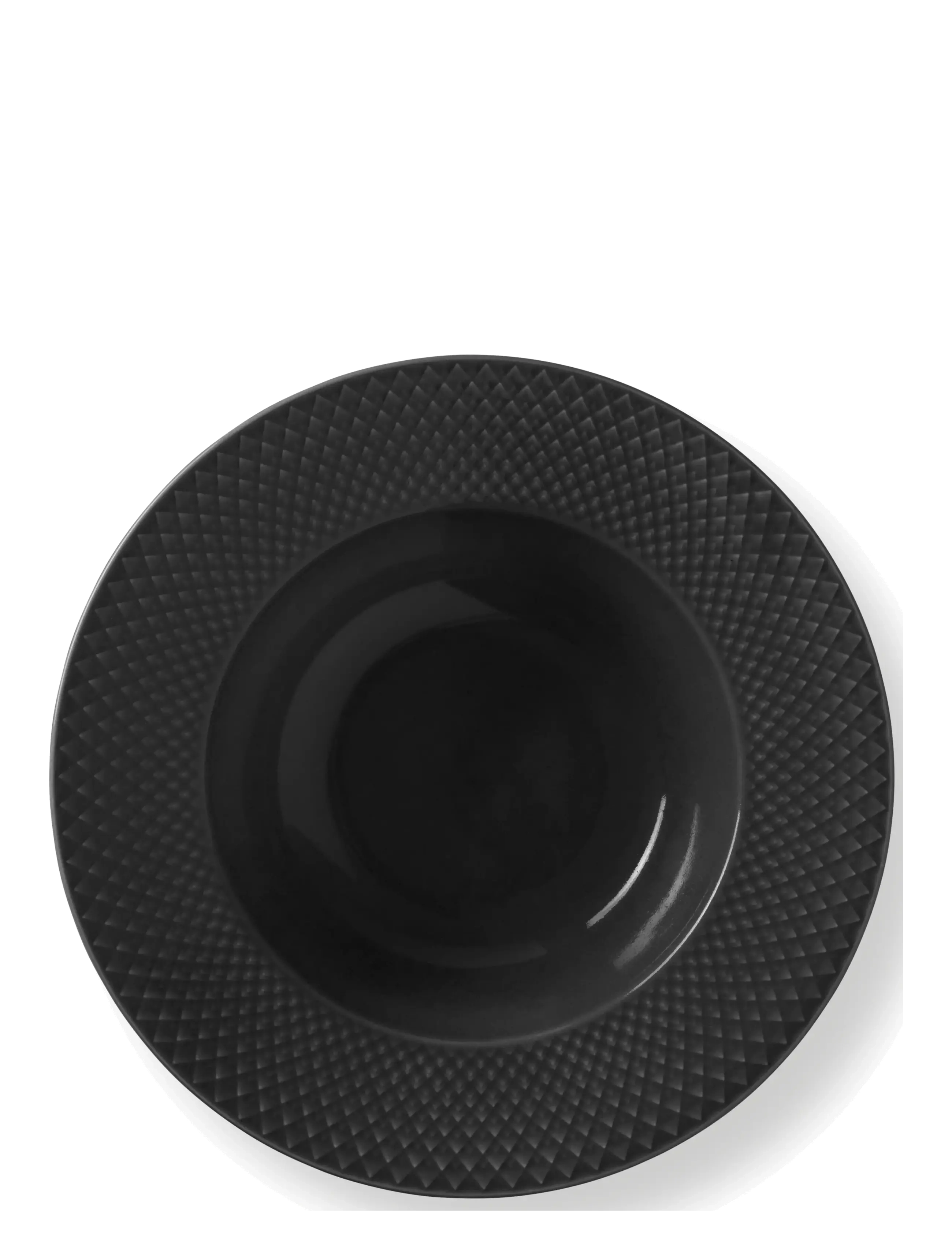 Lyngby Porcelæn - Rhombe Earth Djuptallrik Ø24.5 cm slate - djupa tallrikar - slate - 2
