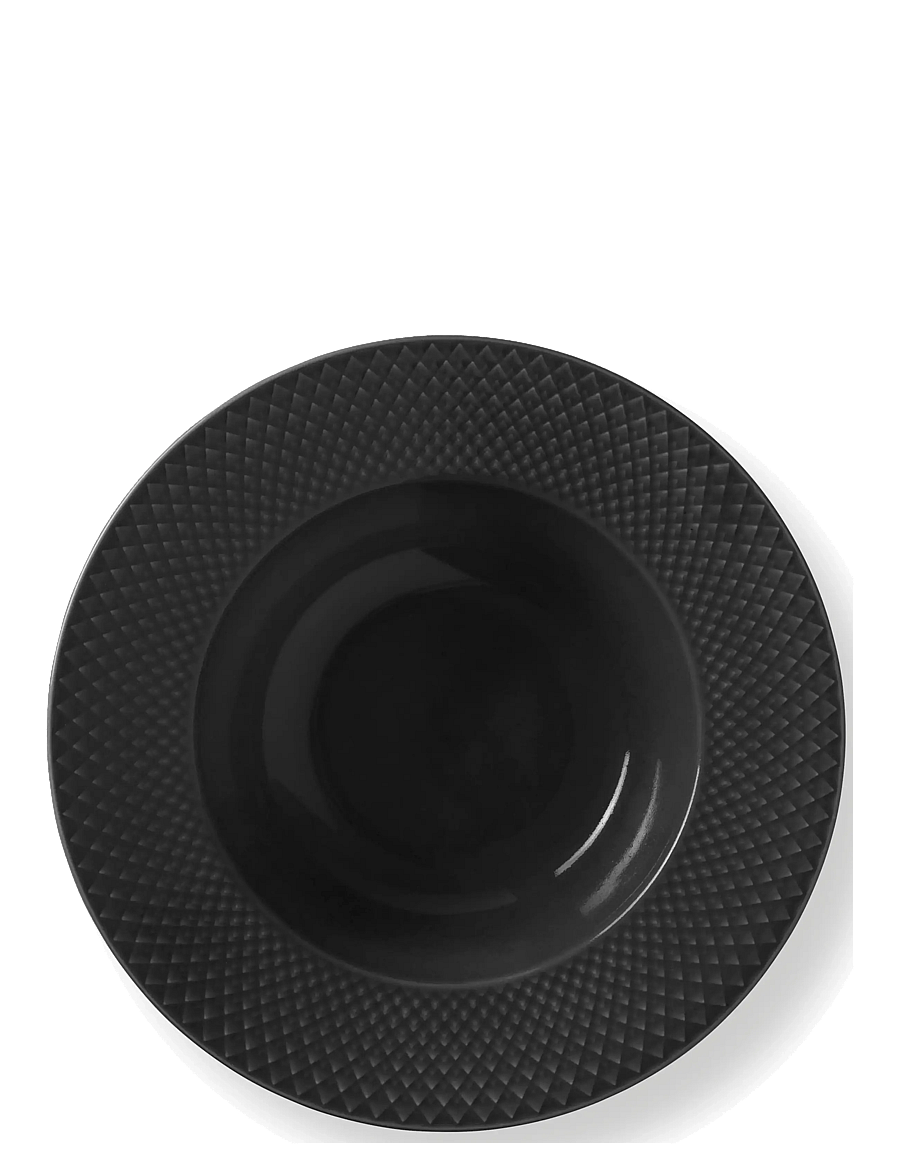 Lyngby Porcelæn - Rhombe Earth Djuptallrik Ø24.5 cm slate - djupa tallrikar - slate - 2