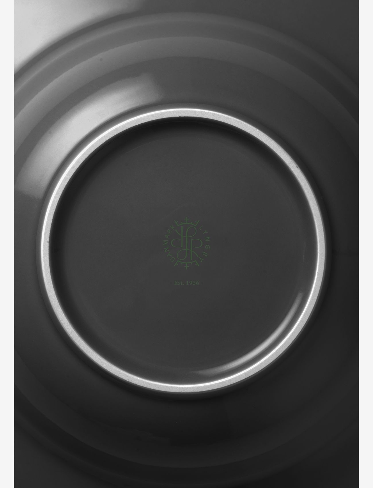 Lyngby Porcelæn - Rhombe Earth Soup plate Ø24.5 cm slate - tiefe teller - slate - 3