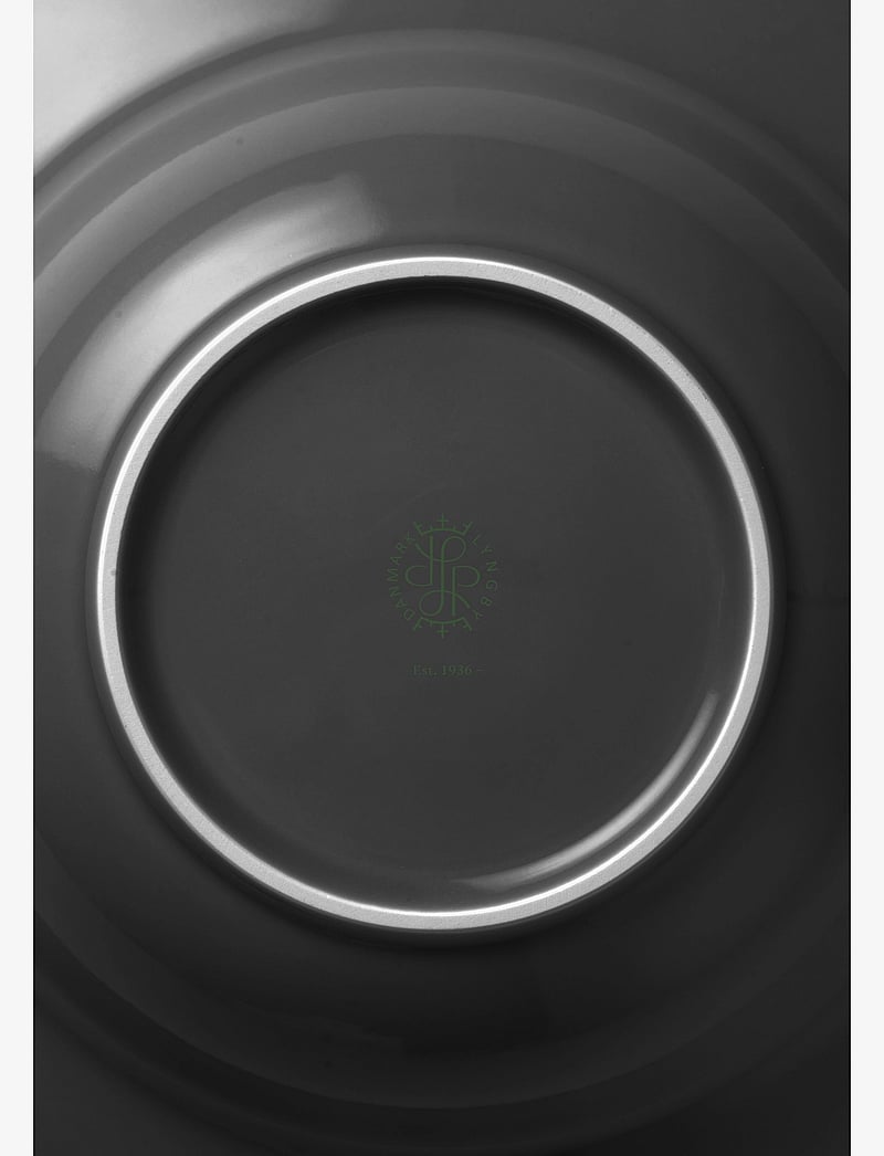 Lyngby Porcelæn - Rhombe Earth Soup plate Ø24.5 cm slate - tiefe teller - slate - 3