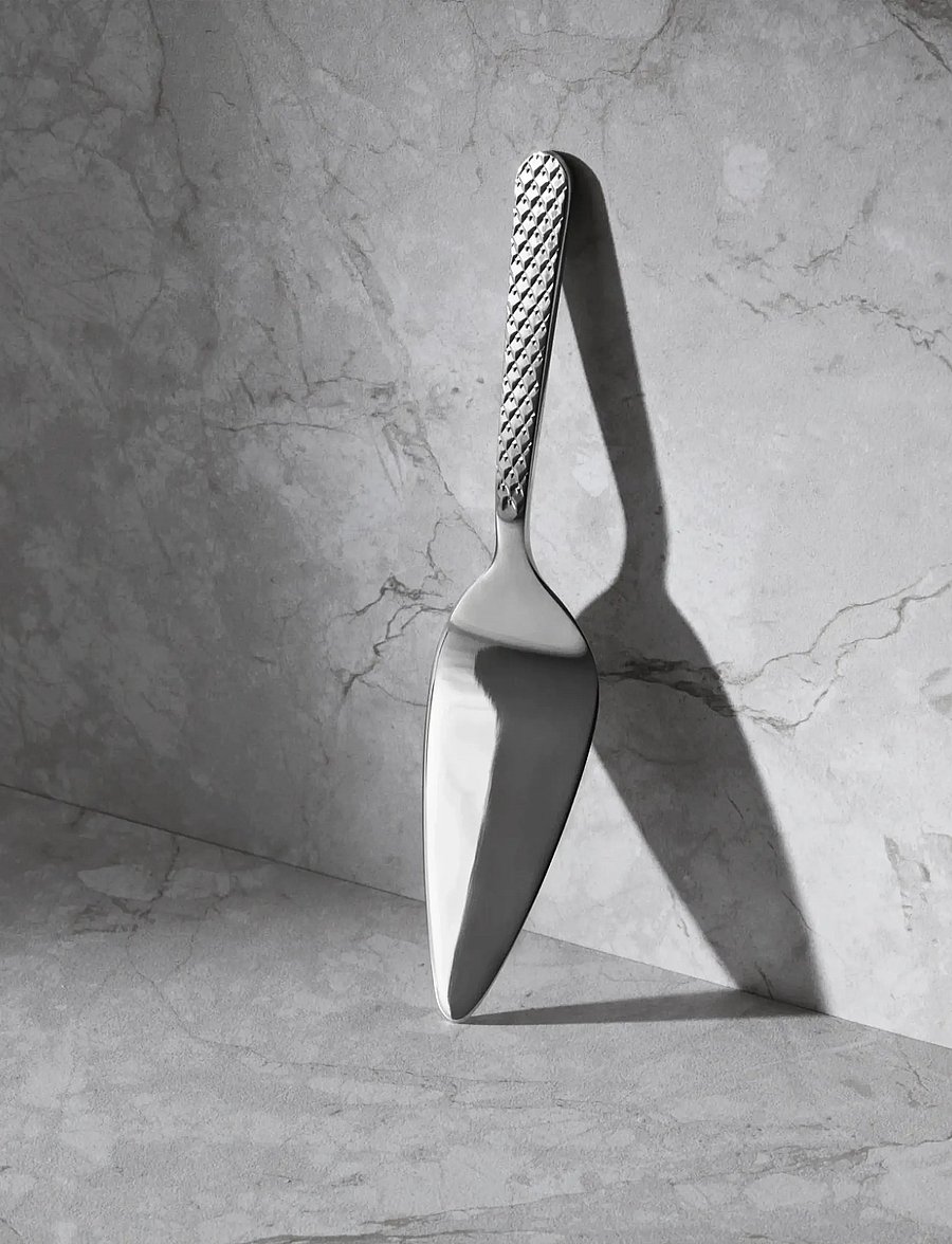 Lyngby Porcelæn - Rhombe Kagespade stål - kageknive - steel - 3