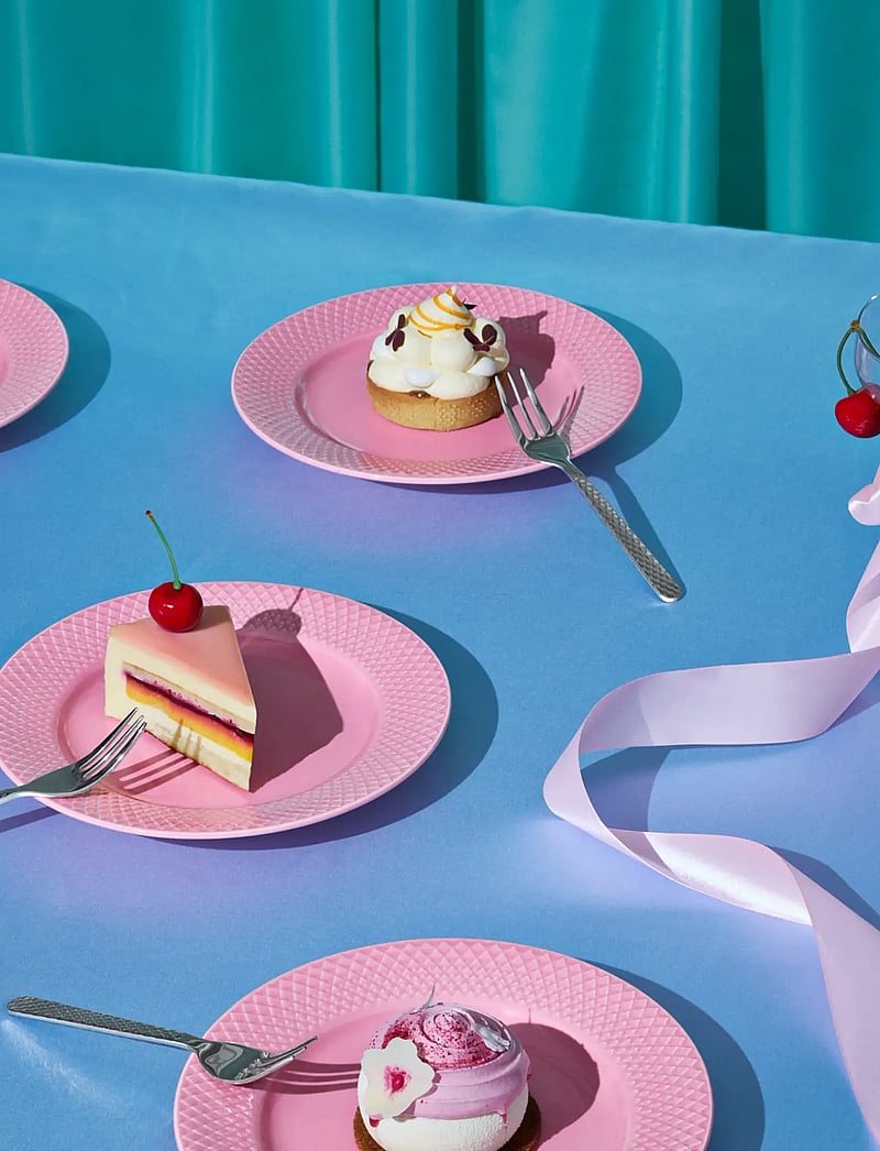 Lyngby Porcelæn - Rhombe Kagegaffel stål 4 stk. - gafler - steel - 4