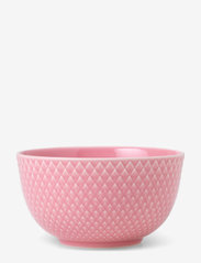 Lyngby Porcelæn - Rhombe Color Bowl - mažiausios kainos - rose - 0