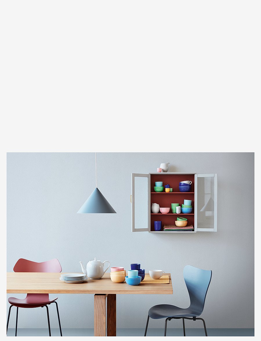 Lyngby Porcelæn - Rhombe Color Skål - serveringsskåle - rose - 2