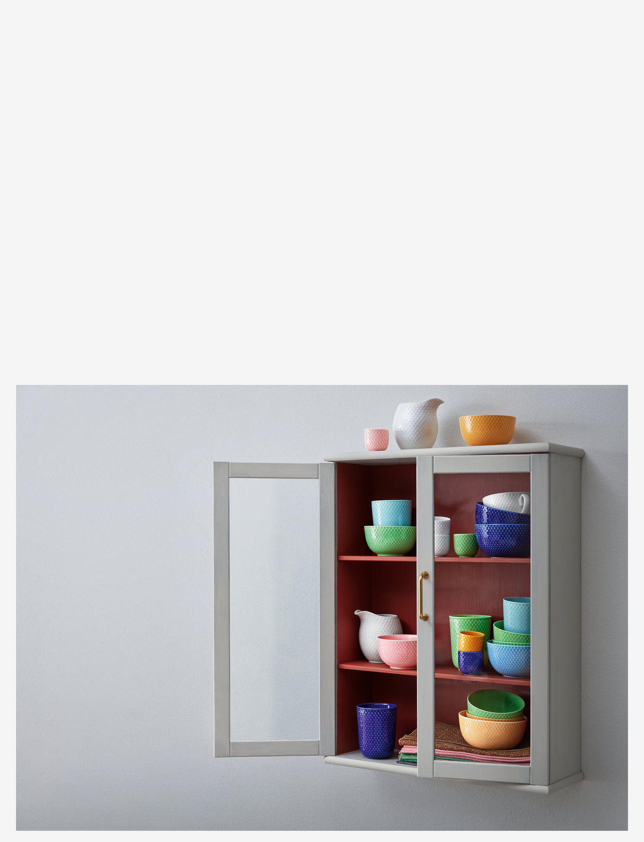 Lyngby Porcelæn - Rhombe Color Bowl - laagste prijzen - green - 1