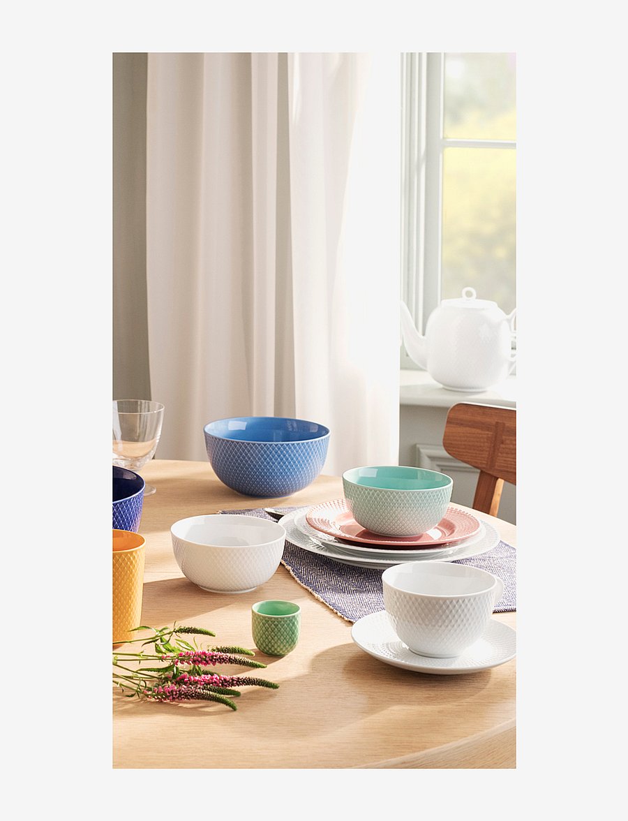 Lyngby Porcelæn - Rhombe Color Bowl - müslischalen - blue - 1