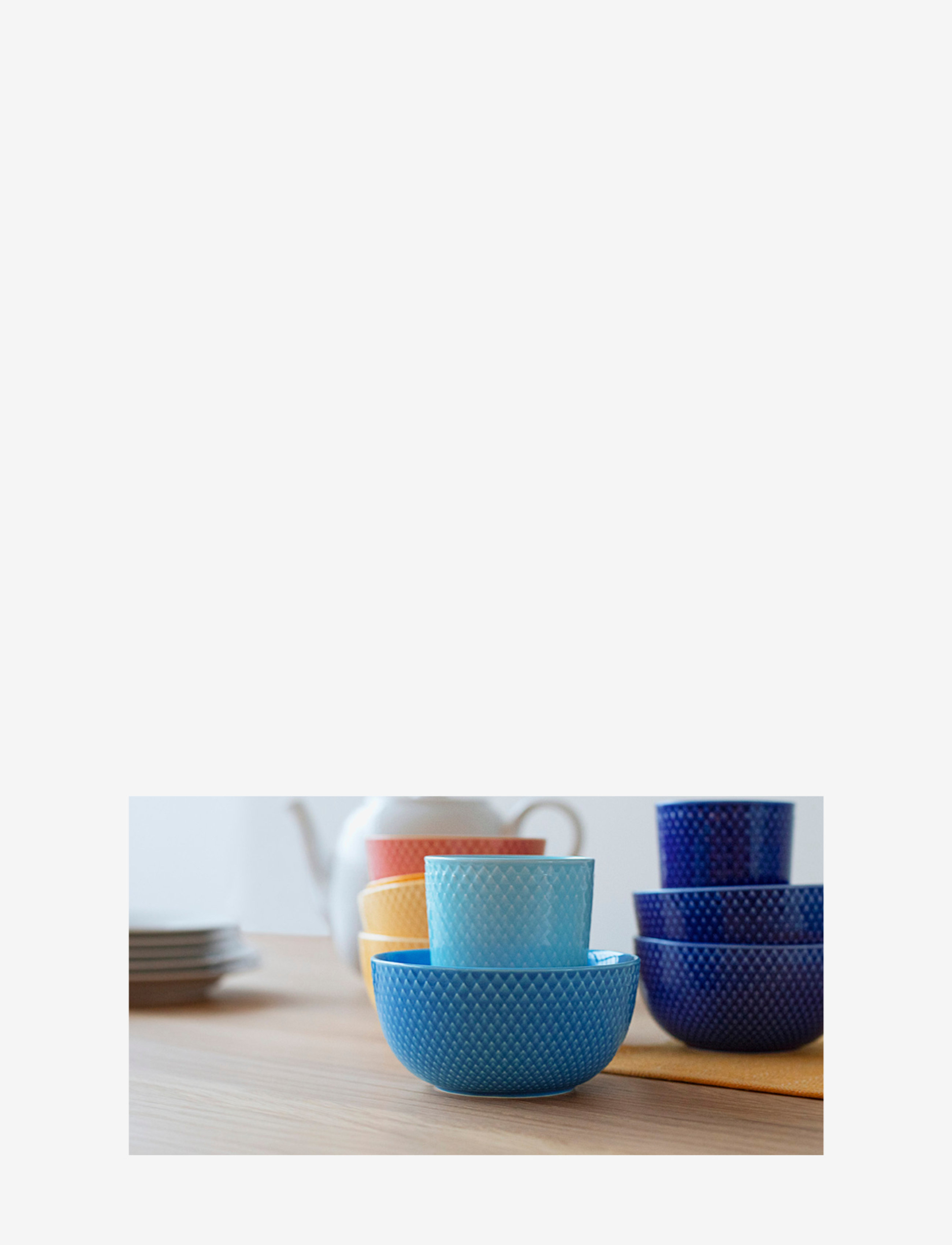 Lyngby Porcelæn - Rhombe Color Bowl - müslischalen - blue - 2