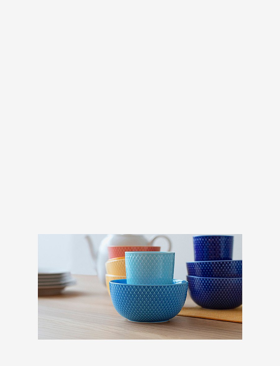 Lyngby Porcelæn - Rhombe Color Bowl - müslischalen - blue - 2
