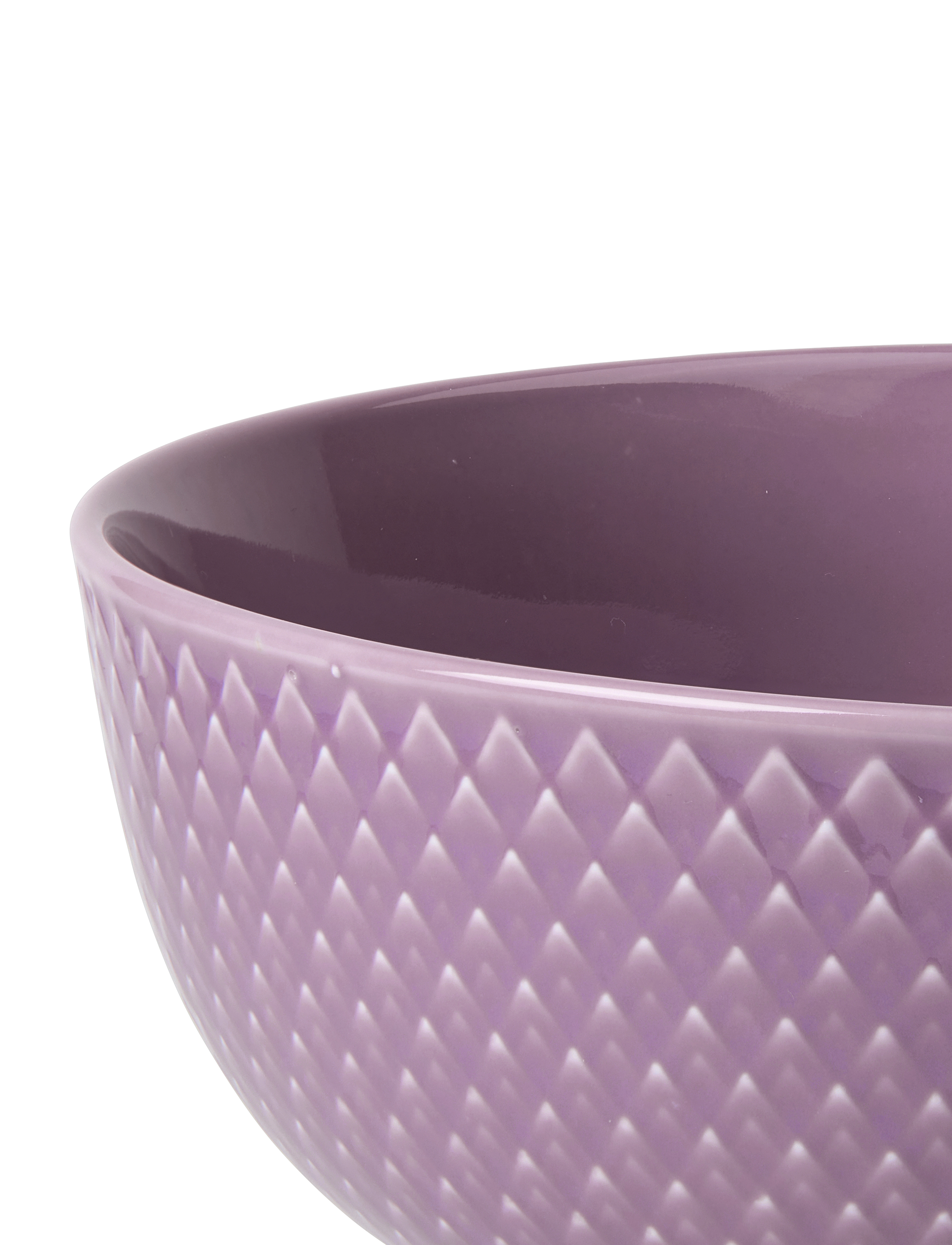 Lyngby Porcelæn - Rhombe Color Bowl Ø15.5 cm purple - servierschalen - purple - 4
