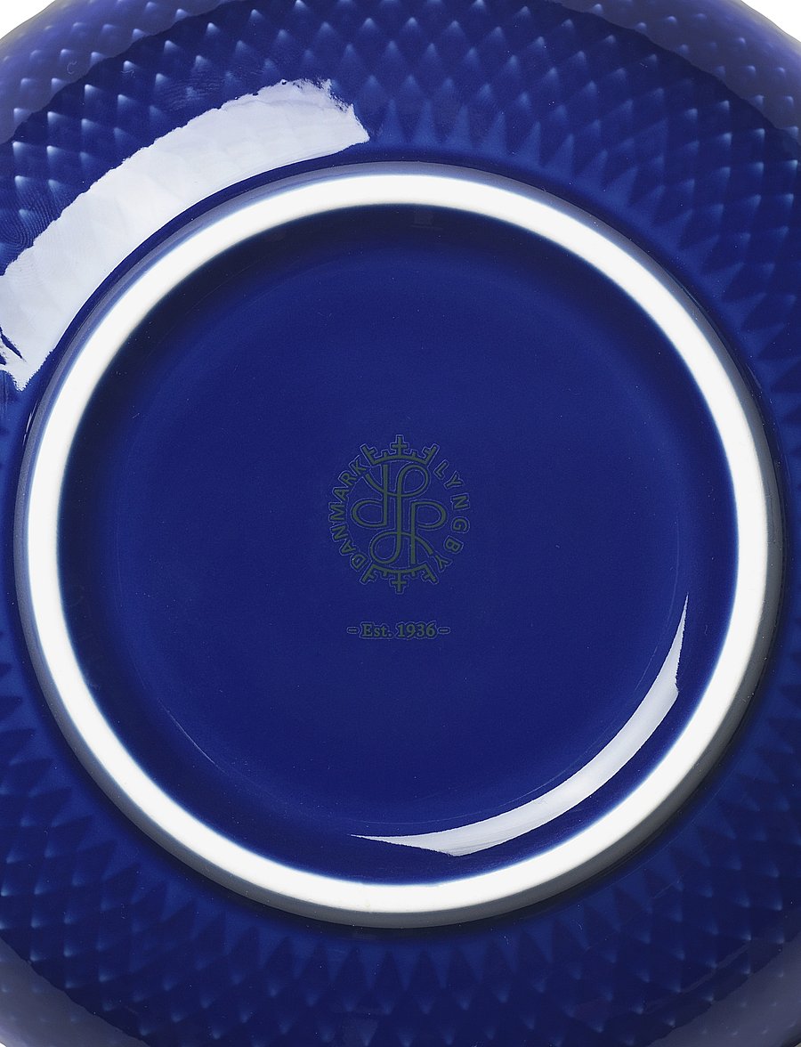 Lyngby Porcelæn - Rhombe Color Skål Ø15.5 cm mørk blå - serveringsskåle - dark blue - 4