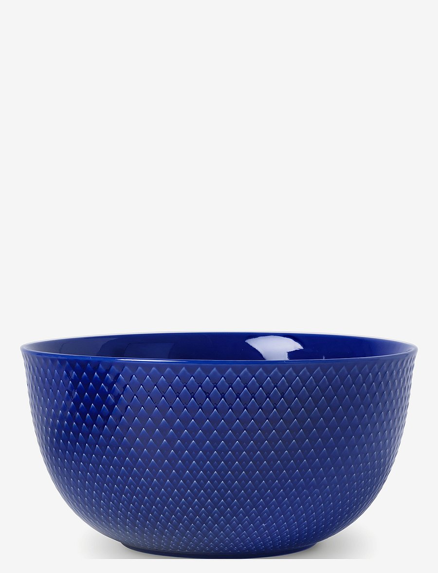 Lyngby Porcelæn - Rhombe Color Serving bowl - saladiers de service - dark blue - 1