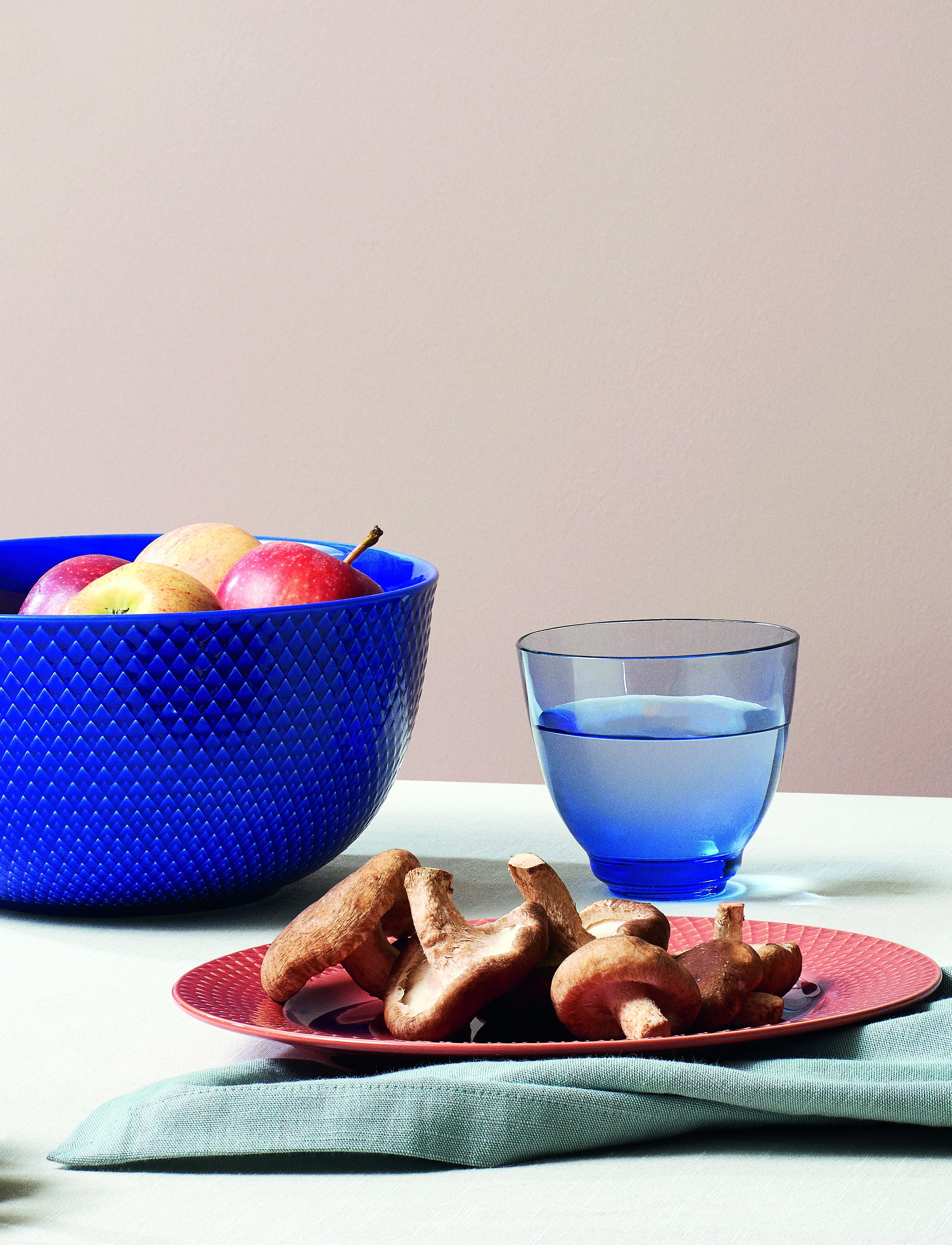 Lyngby Porcelæn - Rhombe Color Serving bowl - saladiers de service - dark blue - 4