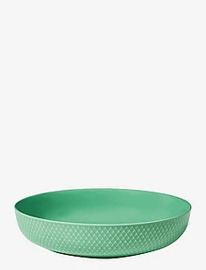 Rhombe Color Serving bowl Ø28 cm green, Lyngby Porcelæn