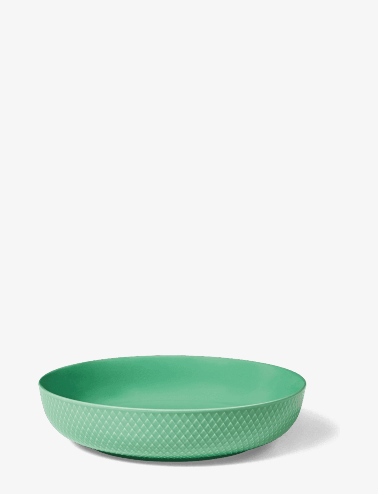 Lyngby Porcelæn Rhombe Color Serveringsskål Ø28 Cm Grøn, Serving Skål, Grøn, Str: 28 cm