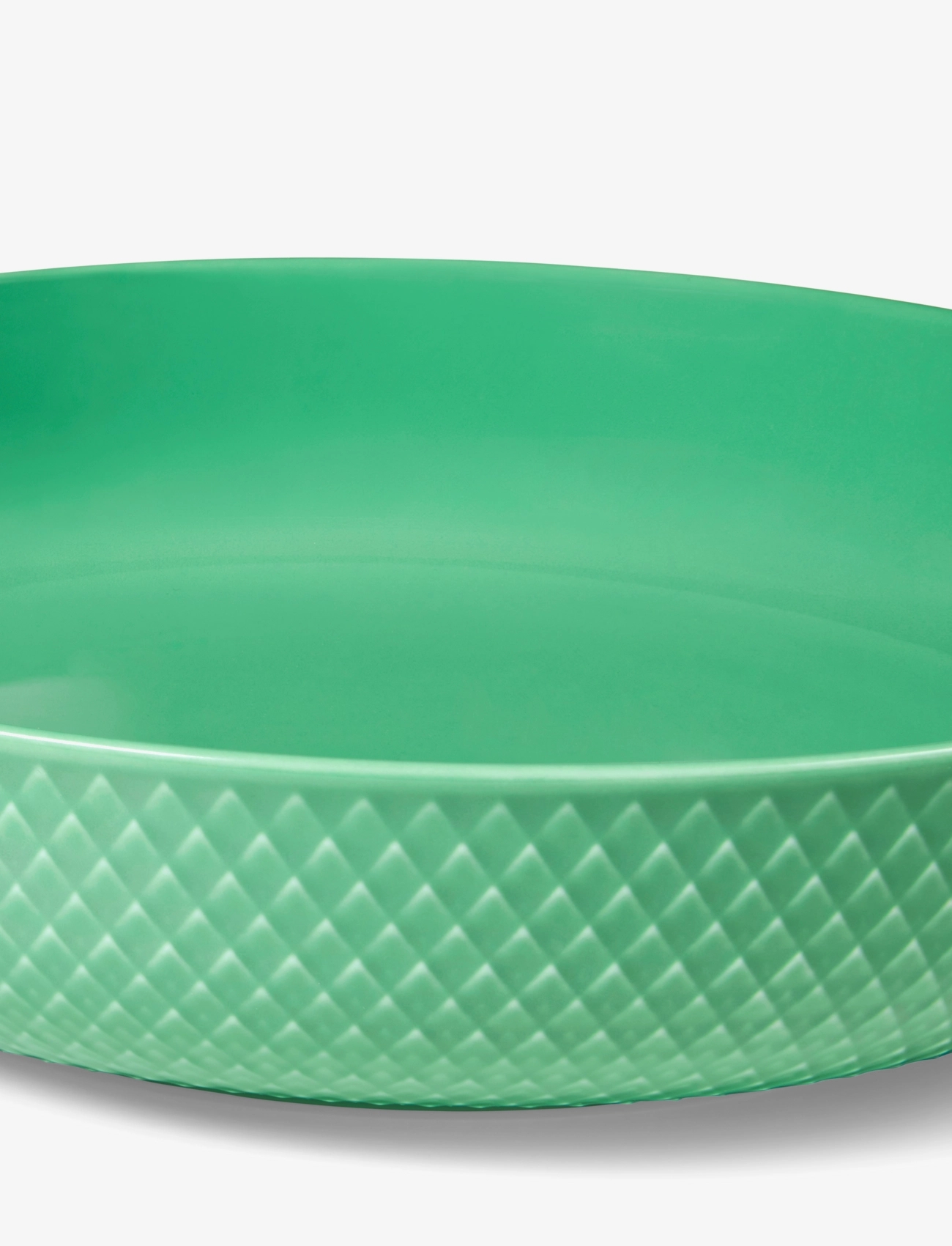 Lyngby Porcelæn - Rhombe Color Serveringsskål Ø28 cm grøn - serveringsskåle - green - 3