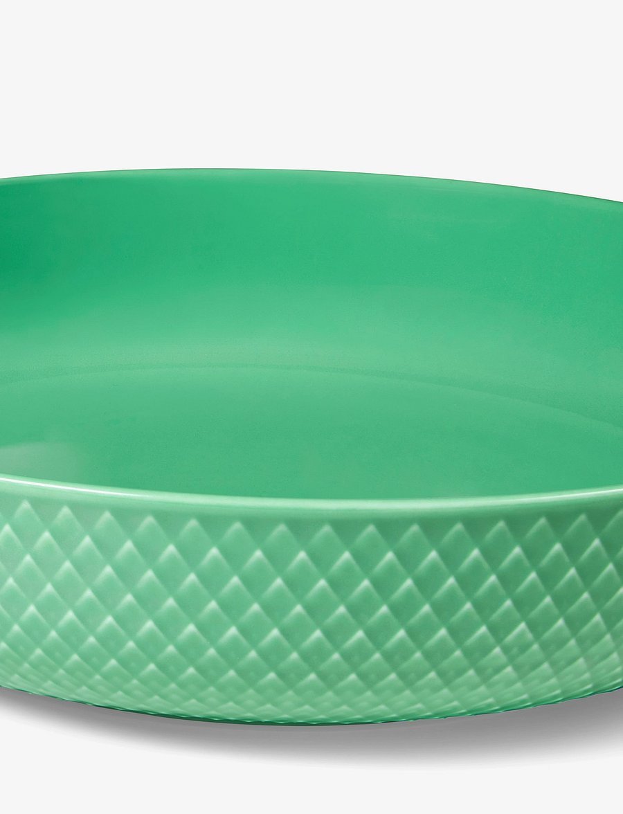 Lyngby Porcelæn - Rhombe Color Serveringsskål Ø28 cm grøn - serveringsskåle - green - 3