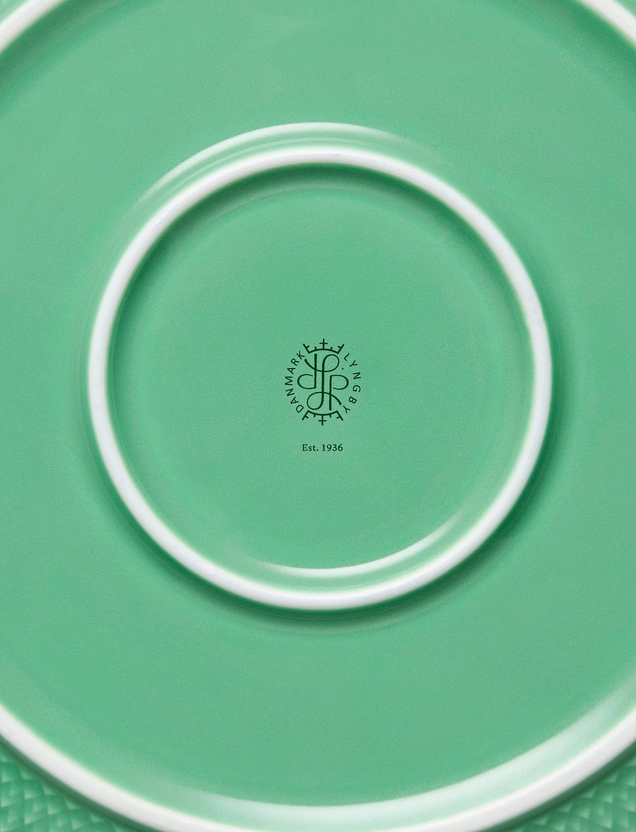 Lyngby Porcelæn - Rhombe Color Serveringsskål Ø28 cm grøn - serveringsskåle - green - 4
