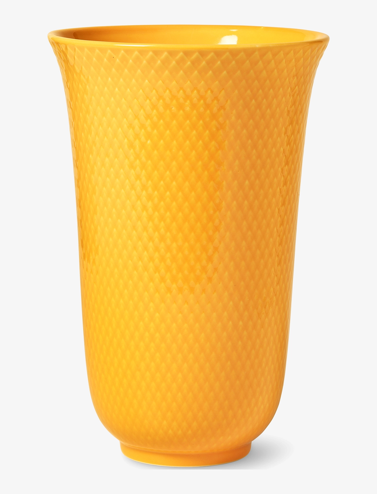 LYNGBY PORCELÆN Rhombe Color Vase Gelb - H20CM - Unisex