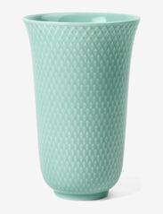 Lyngby Porcelæn - Rhombe Color Vase H15 aqua porcelain - isot maljakot - aqua - 0