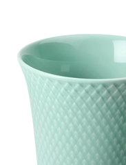Lyngby Porcelæn - Rhombe Color Vase H15 aqua porcelain - große vasen - aqua - 2