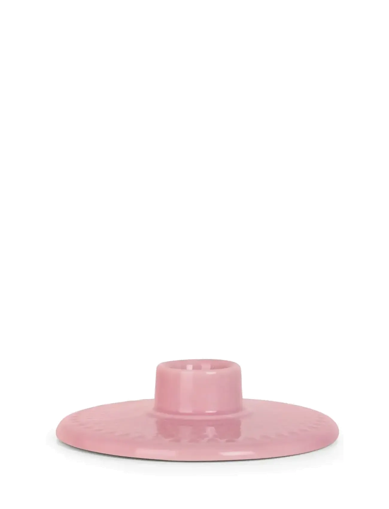 Lyngby Porcelæn Rhombe Color Kronelysestage H3 Rosa, Lysestage, Pink, Str: H:3CM