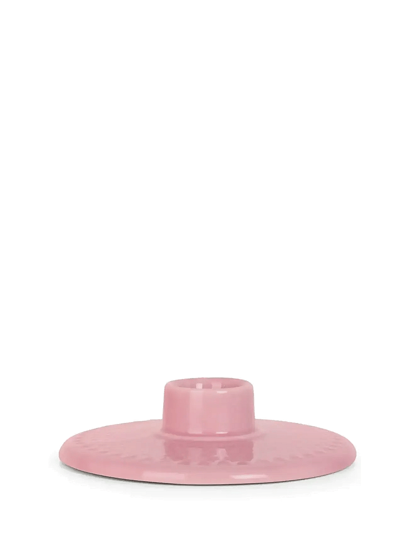 Lyngby Porcelæn - Rhombe Color Candle holder H3 rose - candlesticks - rose - 0