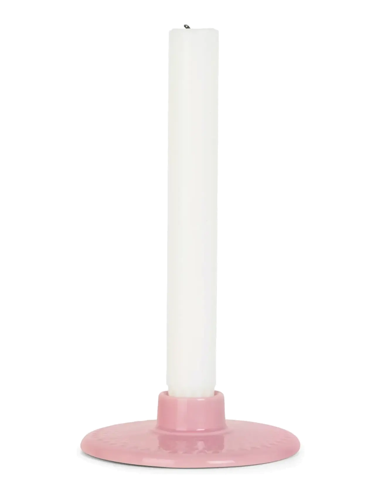 Lyngby Porcelæn - Rhombe Color Candle holder H3 rose - kerzenständer - rose - 2