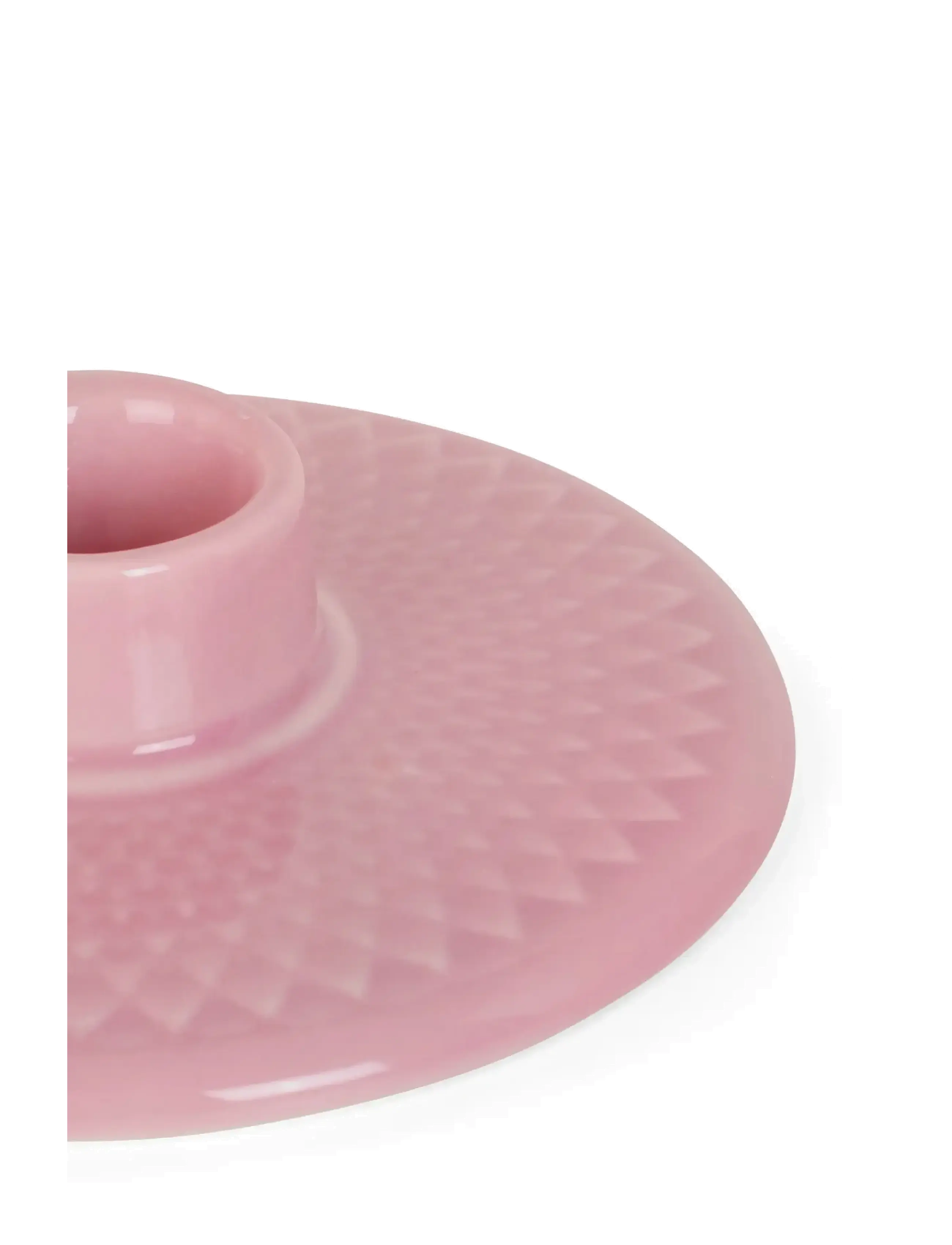 Lyngby Porcelæn - Rhombe Color Candle holder H3 rose - kerzenständer - rose - 4