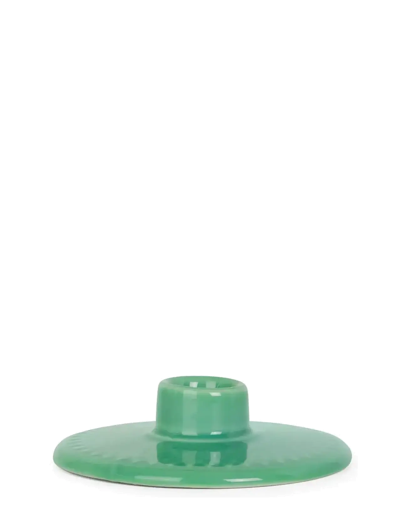 LYNGBY PORCELÆN Rhombe Color Kronelysestage H3 Grøn Grün - H:3CM - Unisex