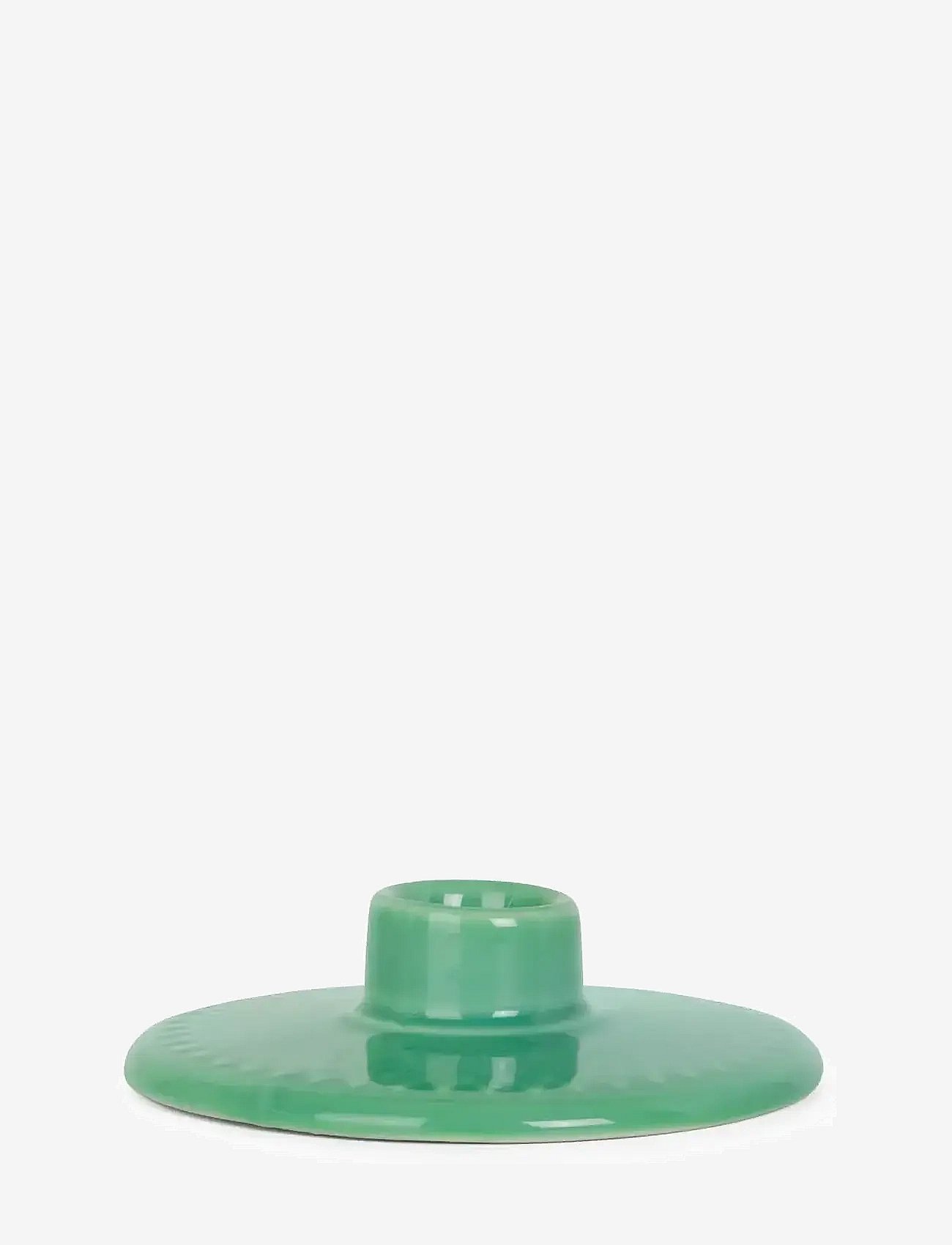 Lyngby Porcelæn Rhombe Color Candle Holder H3 Green - Green - H:3CM