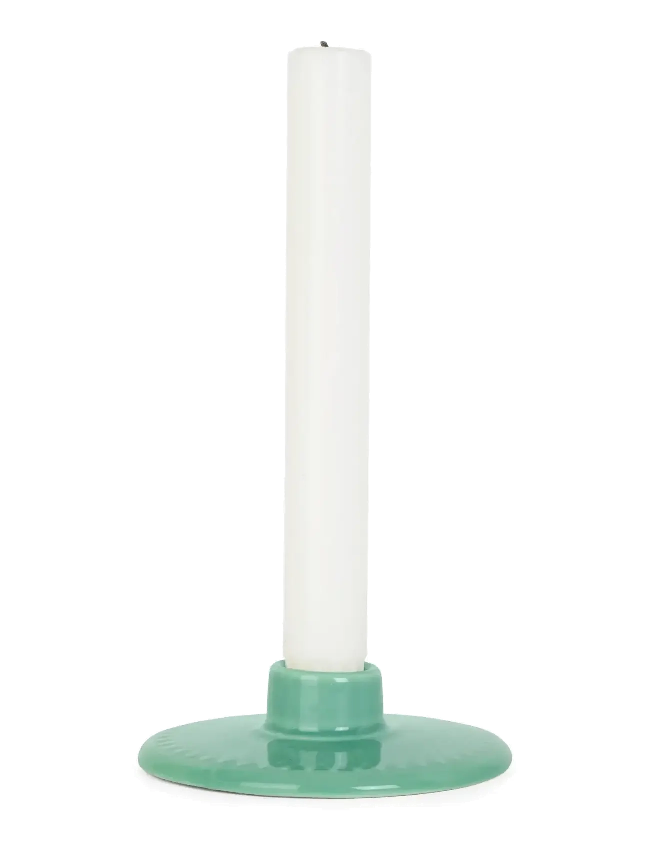 Lyngby Porcelæn - Rhombe Color Candle holder H3 green - kerzenständer - green - 2