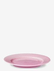 Lyngby Porcelæn - Rhombe Color Lunch plate - laagste prijzen - rose - 0