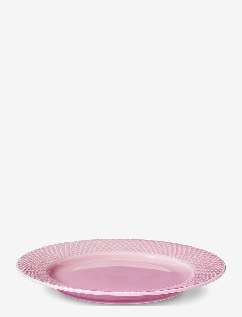 Lyngby Porcelæn - Rhombe Color Lunch plate - die niedrigsten preise - rose - 1