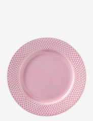 Lyngby Porcelæn - Rhombe Color Lunch plate - laagste prijzen - rose - 1