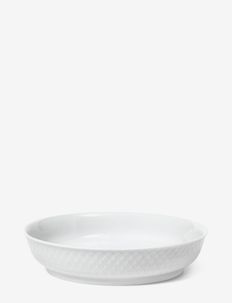 Rhombe Desserttallerken Ø16 cm hvit, Lyngby Porcelæn