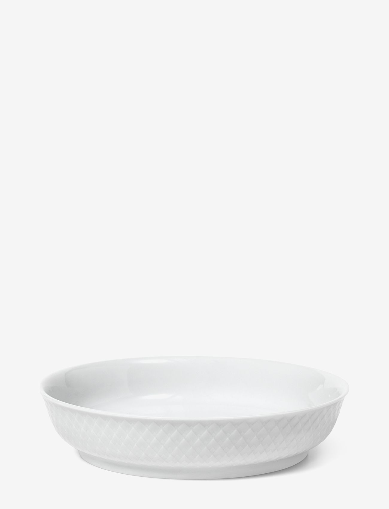 Lyngby Porcelæn - Rhombe Dessert plate Ø16 cm white - laagste prijzen - white - 0