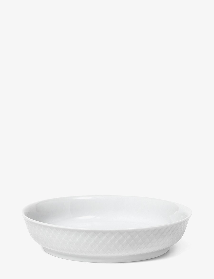 Lyngby Porcelæn - Rhombe Dessert plate Ø16 cm white - diepe borden - white - 0