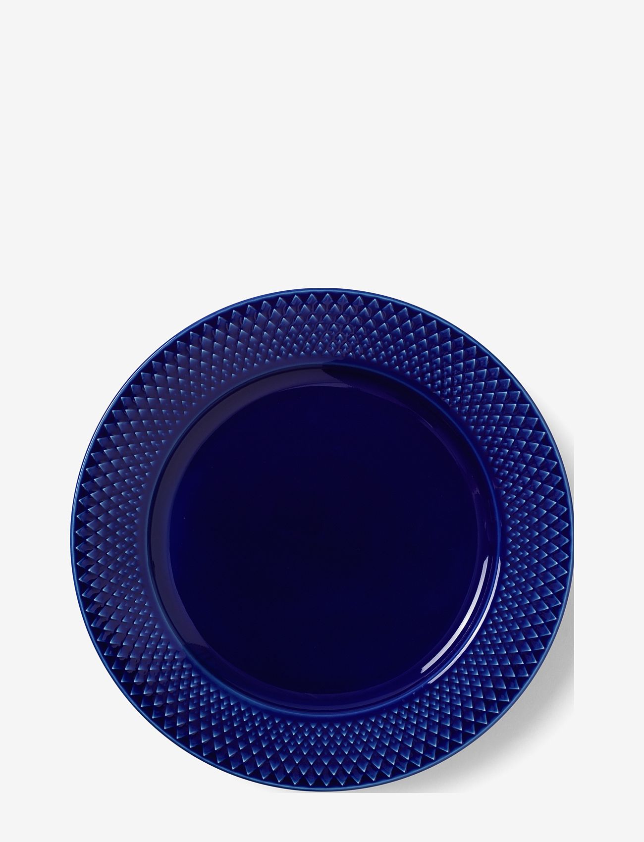 Lyngby Porcelæn - Rhombe Color Lunsjtallerken - de laveste prisene - dark blue - 1
