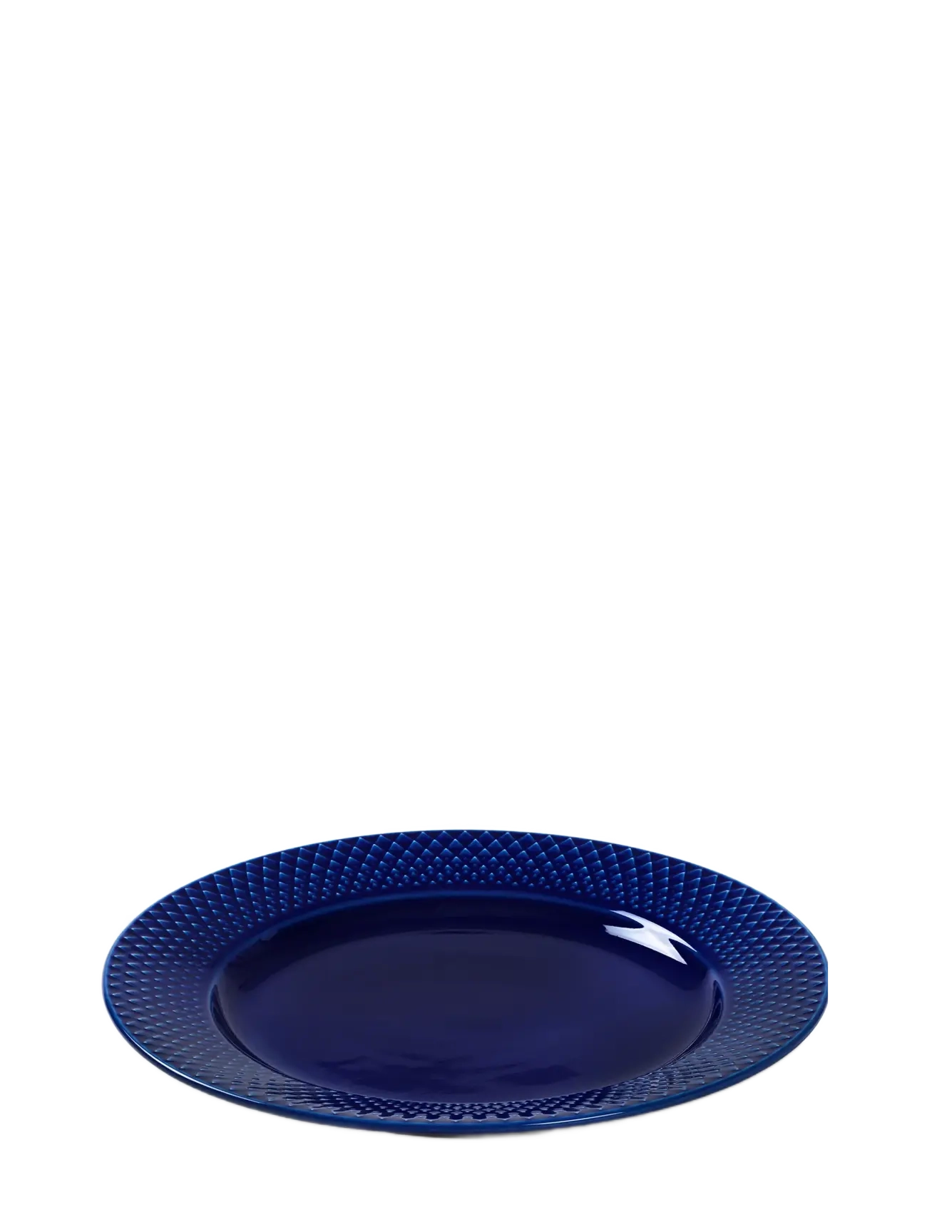 Lyngby Porcelæn - Rhombe Color Lunch plate - zemākās cenas - dark blue - 1
