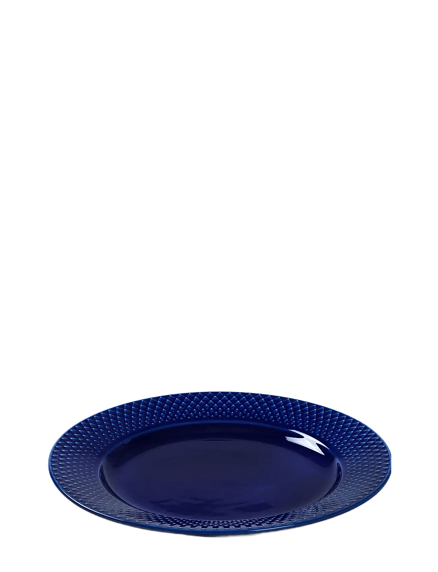 Lyngby Porcelæn - Rhombe Color Lunchtallrik - mattallrikar - dark blue - 2
