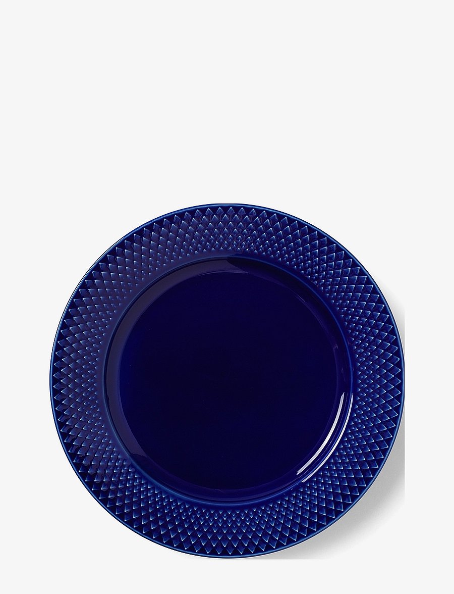 Lyngby Porcelæn - Rhombe Color Lunch plate - tiefe teller - dark blue - 0