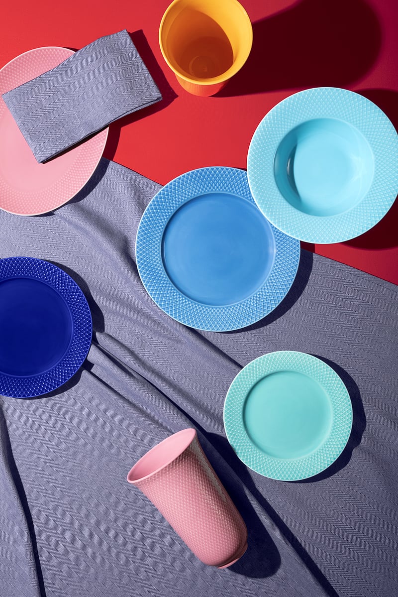 Lyngby Porcelæn - Rhombe Color Lunch plate - die niedrigsten preise - dark blue - 2