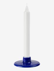 Lyngby Porcelæn - Rhombe Color Lysestake H3 cm mørk blå - de laveste prisene - dark blue - 1