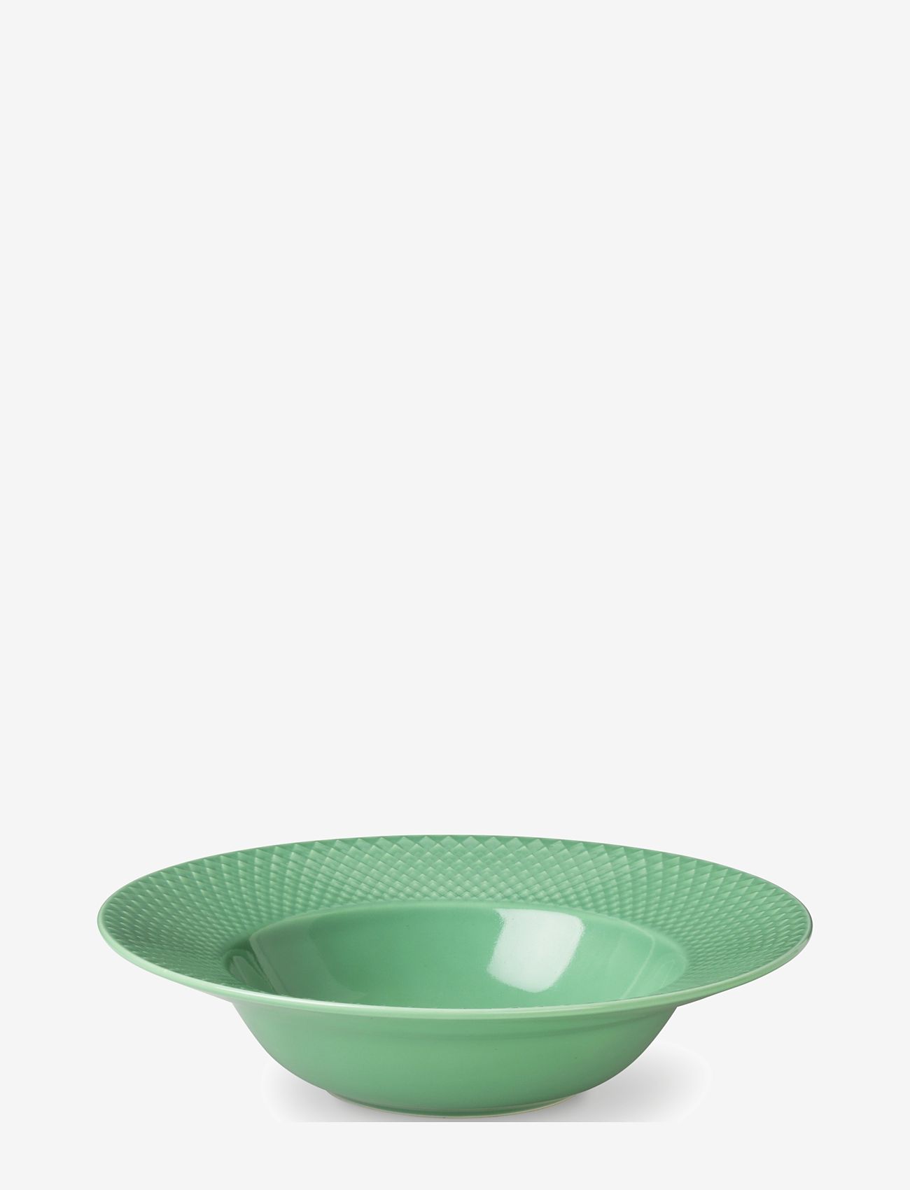 Lyngby Porcelæn - Rhombe Color Soup plate - osta hinnan perusteella - green - 1