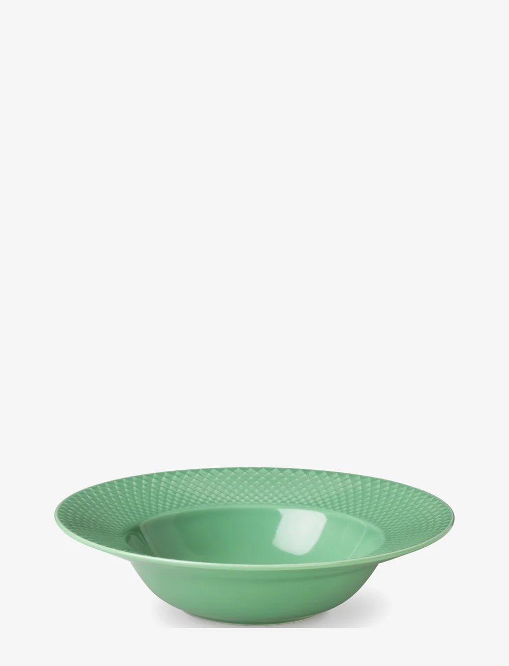 Lyngby Porcelæn - Rhombe Color Dyb tallerken - køb efter pris - green - 0