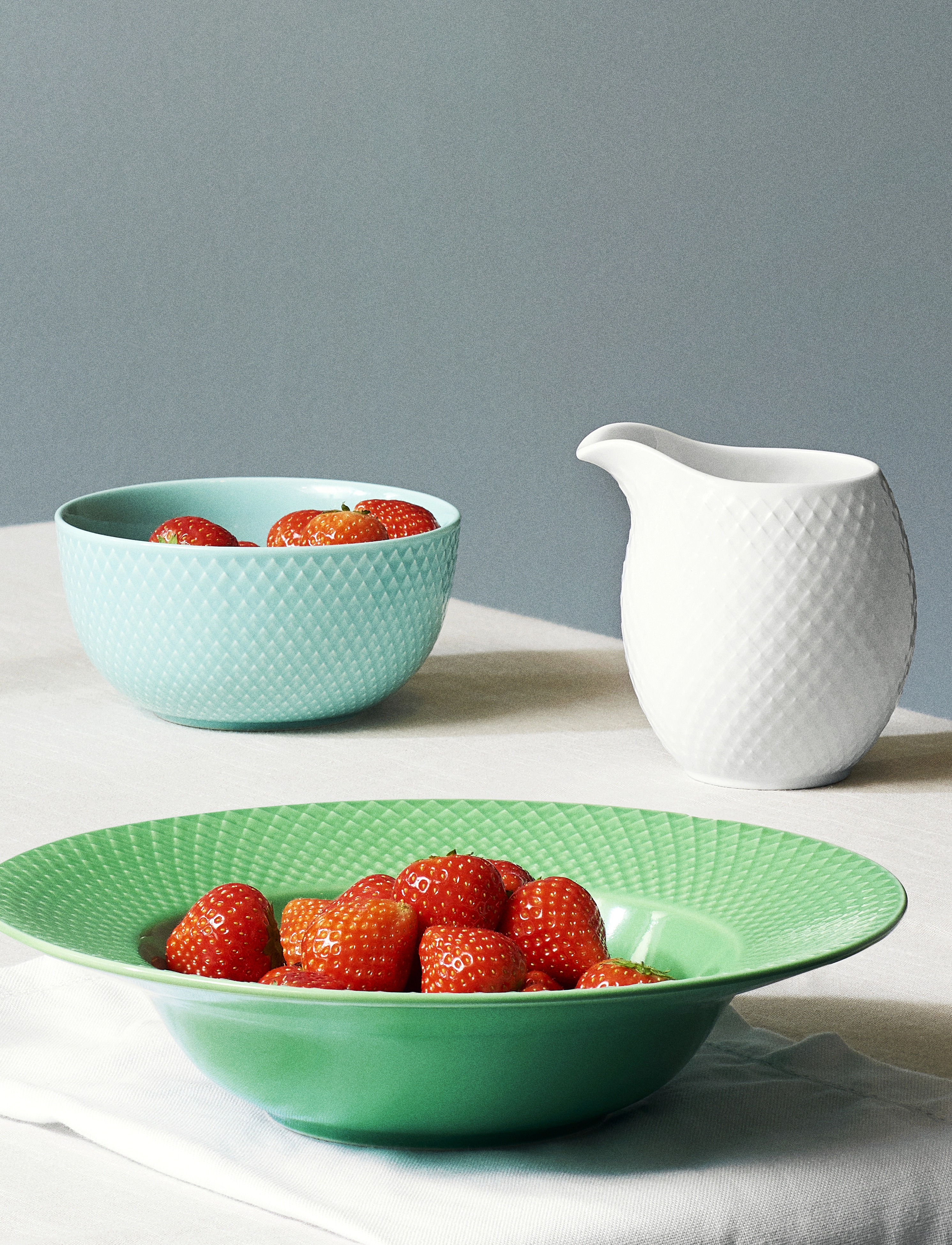 Lyngby Porcelæn Rhombe Color Soup Plate (Green) - 39.95 € | Boozt.com