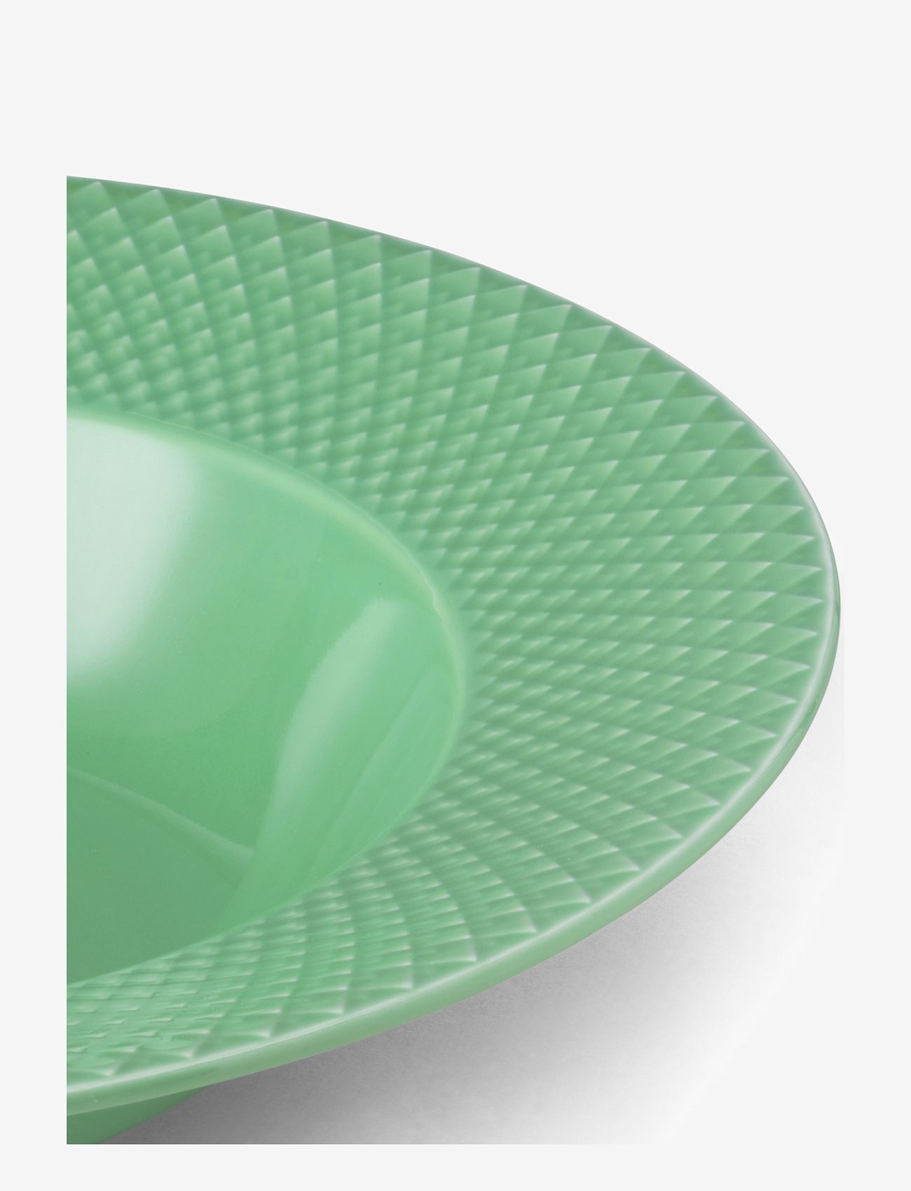 Lyngby Porcelæn - Rhombe Color Soup plate - osta hinnan perusteella - green - 2